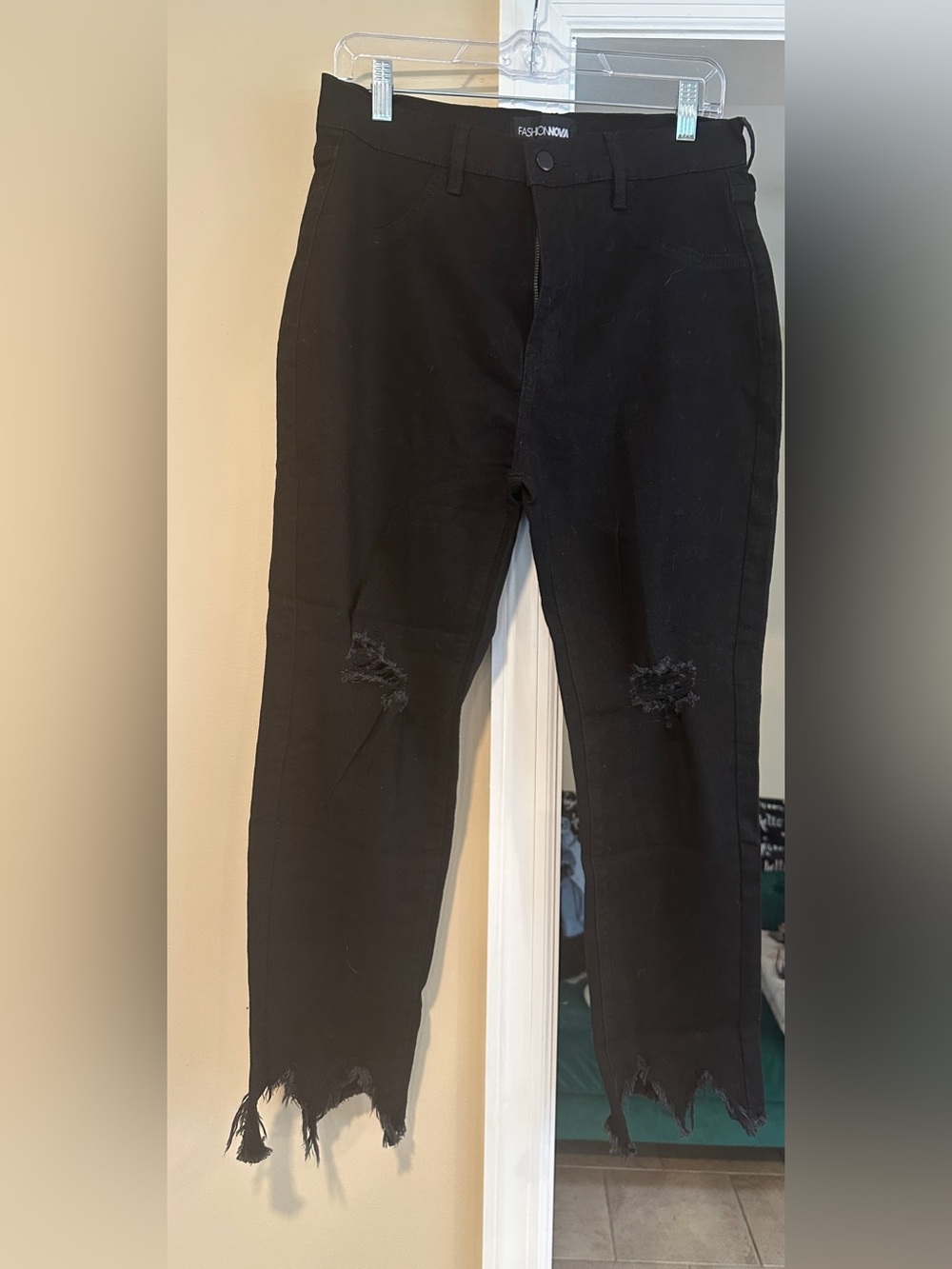 Fashion Nova High Waisted Ripped Jeans